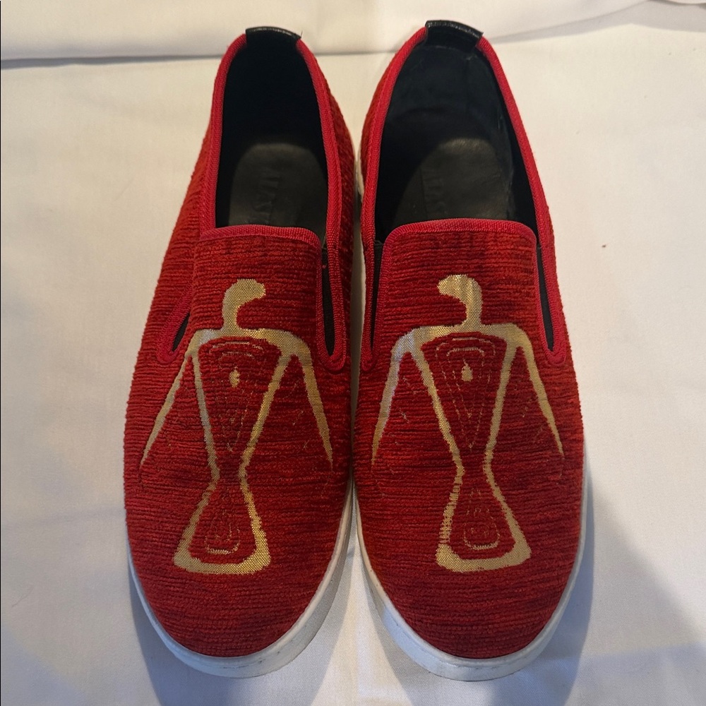 Red Slip-On Men Shoes